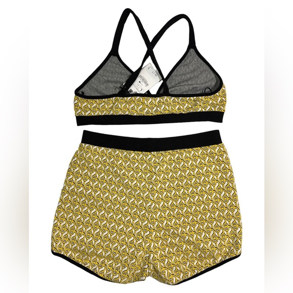 NWT ZARA PRINTED JACQUARD KNIT Short SET Size L - Picture 3 of 13